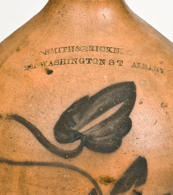 SMITH & BRICKNER / WASHINGTON ST. / ALBANY Advertising Jug