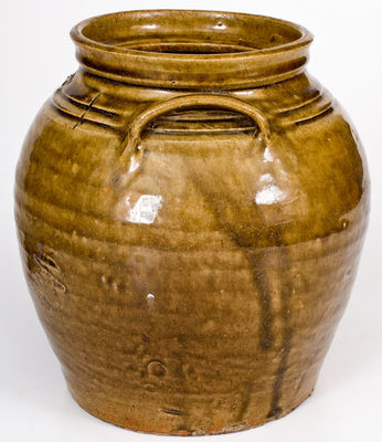Fine Stoneware Jar with Incised Markings, attrib. Dave at Lewis Miles  Stoney Bluff Manufactory