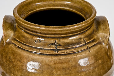 Fine Stoneware Jar with Incised Markings, attrib. Dave at Lewis Miles  Stoney Bluff Manufactory