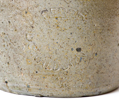 Exceedingly Rare Serren & Donaldson, Denton County, Texas, Stoneware Jar
