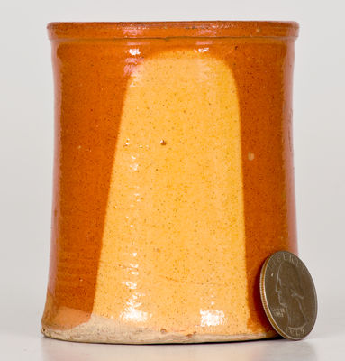 Rare Small-Sized Redware Mug, attrib. Galena, Illinois