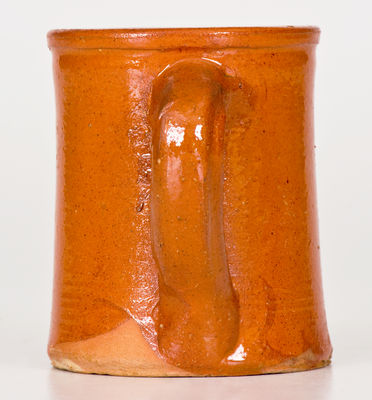 Rare Small-Sized Redware Mug, attrib. Galena, Illinois