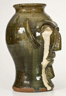 Extremely Rare B.B. Craig Face Vessel w/ Weeping Eyes