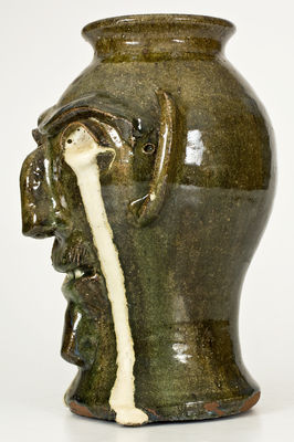 Extremely Rare B.B. Craig Face Vessel w/ Weeping Eyes