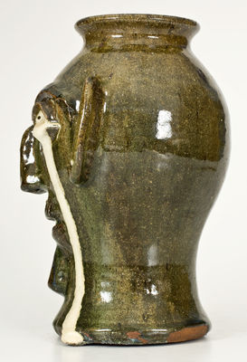 Extremely Rare B.B. Craig Face Vessel w/ Weeping Eyes