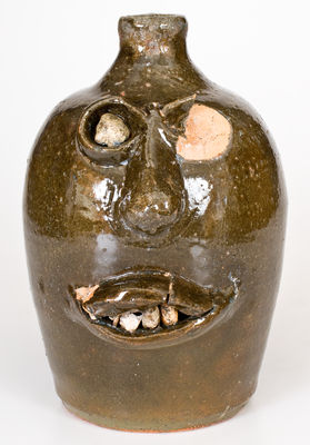 Extremely Rare Early Lanier Meaders Face Jug
