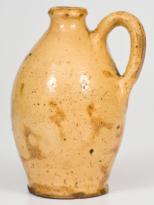 Very Rare Small-Sized Redware Jug, att. Loy or Albright Families, Alamance County, NC, late 18th / early 19th century