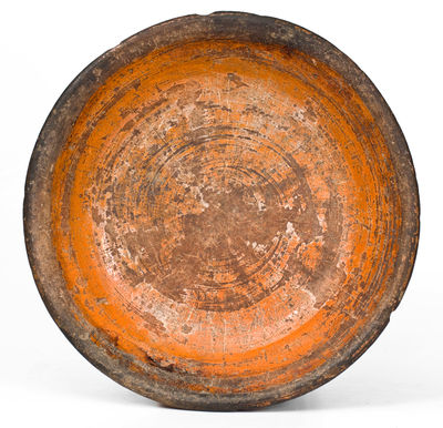 Dated 1817 American Redware Dish