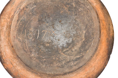 Dated 1817 American Redware Dish