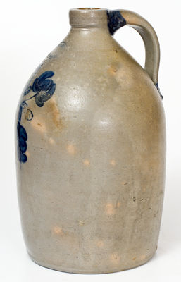 Exceptional SAM L I. IRVINE / NEWVILLE, PA Two-Gallon Stoneware Jug w/ Elaborate Decoration (Samuel Irvine)