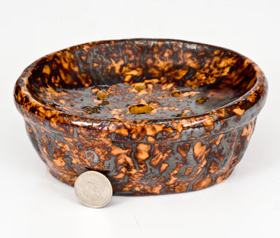 Rare JOHN BELL (Waynesboro, PA) Redware Soap Dish