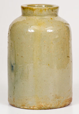 Celadon-Glazed JOHN BELL (Waynesboro, Pennsylvania) Stoneware Canning Jar