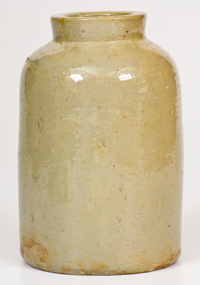 Celadon-Glazed JOHN BELL (Waynesboro, Pennsylvania) Stoneware Canning Jar