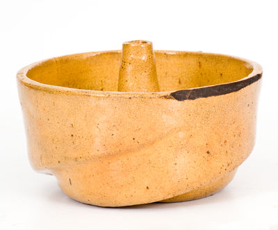 JOHN BELL Redware Turk s Head Mold, Waynesboro, Pennsylvania origin