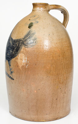 Exceptional Three-Gallon Ohio Stoneware Chicken Jug
