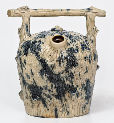 Rare and Fine Small-Sized Ohio Stoneware Harvest Jug