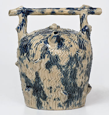 Rare and Fine Small-Sized Ohio Stoneware Harvest Jug