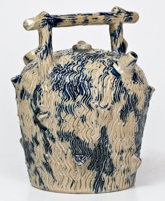 Rare and Fine Small-Sized Ohio Stoneware Harvest Jug