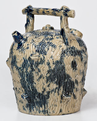 Rare and Fine Small-Sized Ohio Stoneware Harvest Jug