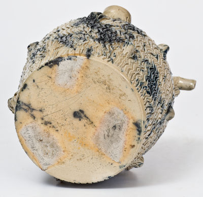 Rare and Fine Small-Sized Ohio Stoneware Harvest Jug