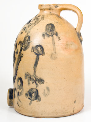 Rare M. C. WEBSTER & SON / HARTFORD Stoneware Water Cooler w/ Elaborate Decoration