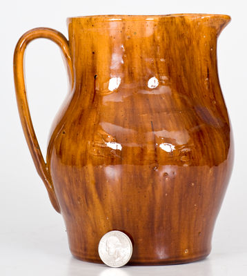 Fine JOHN BELL, Waynesboro, PA Redware Pitcher