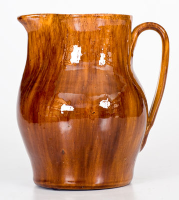 Fine JOHN BELL, Waynesboro, PA Redware Pitcher