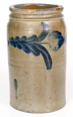 H. C. SMITH / ALEXA. / D.C.  (Alexandria, VA) Stoneware Jar with Floral Decoration