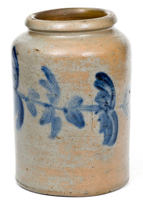 1/2 Gal. attrib. Henry Remmey, Philadelphia Stoneware Jar