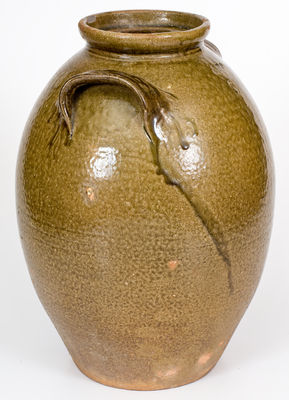 James Franklin Seagle, Vale, Lincoln County, NC Stoneware Jar, Stamped "JFS"