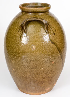 James Franklin Seagle, Vale, Lincoln County, NC Stoneware Jar, Stamped 