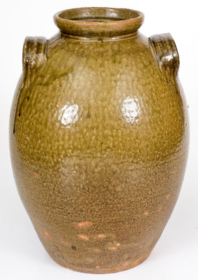 James Franklin Seagle, Vale, Lincoln County, NC Stoneware Jar, Stamped "JFS"