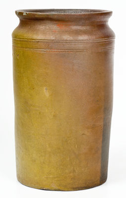 PAUL CUSHMAN, Albany, NY Stoneware Jar, circa 1810