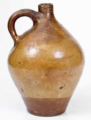 Ovoid CHARLESTOWN Stoneware Jug w/ Double Iron-Oxide Dip