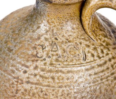 Rare J.A.C. (John A. Craven, Randolph County, NC) Stoneware Jug