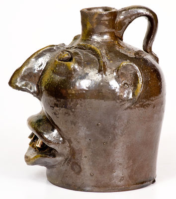 Fine attrib. Brown Pottery, Arden, North Carolina Stoneware Face Jug