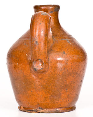 Fine Small-Sized North Carolina Moravian Redware Jug, late 18th / early 19th century