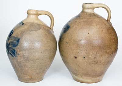Lot of Two: P. MUGLER & CO. / BUFFALO, NY Ovoid Stoneware Jugs