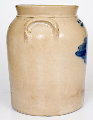 3 Gal. P. MUGLER & CO. / BUFFALO, NY Stoneware Jar with Bold Floral Decoration