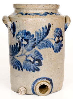 Rare and Fine Small-Sized Baltimore Stoneware Water Cooler