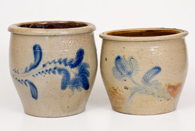 Lot of Two: D. P. SHENFELDER / READING, PA Stoneware Jars (one marked, one attributed)