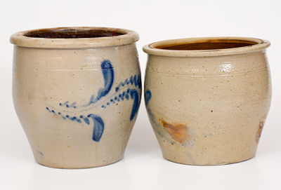 Lot of Two: D. P. SHENFELDER / READING, PA Stoneware Jars (one marked, one attributed)