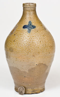 Fine Quart Stoneware Jug, Northeastern U.S., late 18th / early 19th century