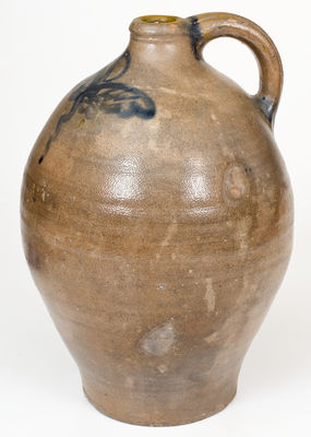 1 Gal. Stoneware Jug with Brushed Cobalt Decoration, New York State Origin