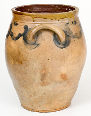 2 Gal. C. CROLIUS / MANUFACTURER / MANHATTAN-WELLS / NEW-YORK Stoneware Jar