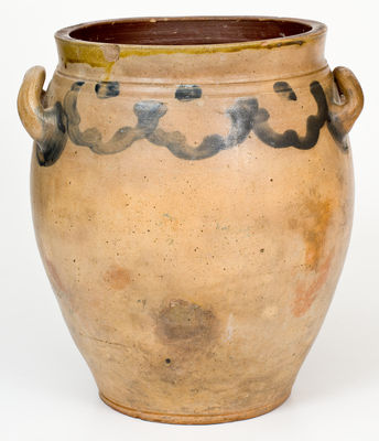 2 Gal. C. CROLIUS / MANUFACTURER / MANHATTAN-WELLS / NEW-YORK Stoneware Jar