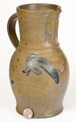 Half-Gallon Stoneware Pitcher attrib. J.M. Hickerson