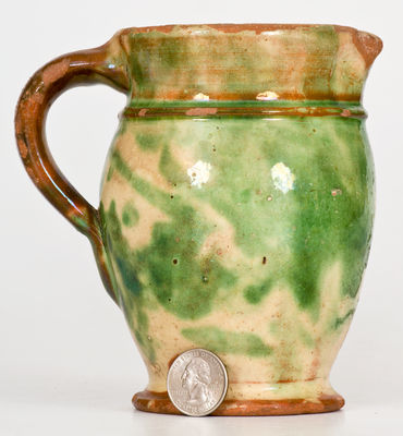 Squat-Shaped Redware Cream Pitcher, probably S. Bell & Sons, Strasburg, VA, circa 1890