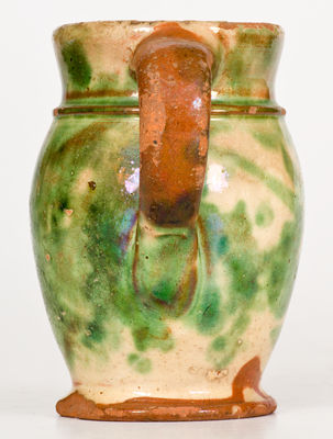 Squat-Shaped Redware Cream Pitcher, probably S. Bell & Sons, Strasburg, VA, circa 1890