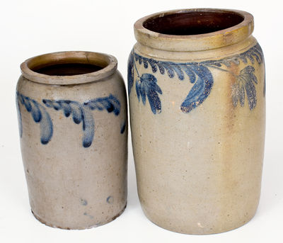 Lot of Two: Marked Remmey Stoneware incl. H. MYERS (Baltimore) and R.C.R. (Philadelphia)